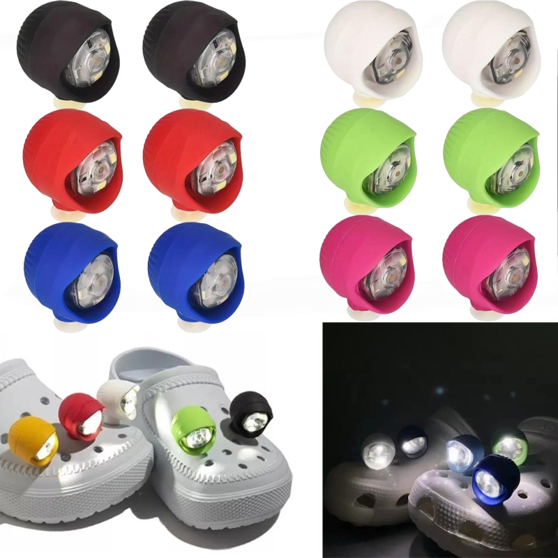 Croc Style Clog - 2/4/8 Stück wasserdichte Schuhlichter für Clogs,
