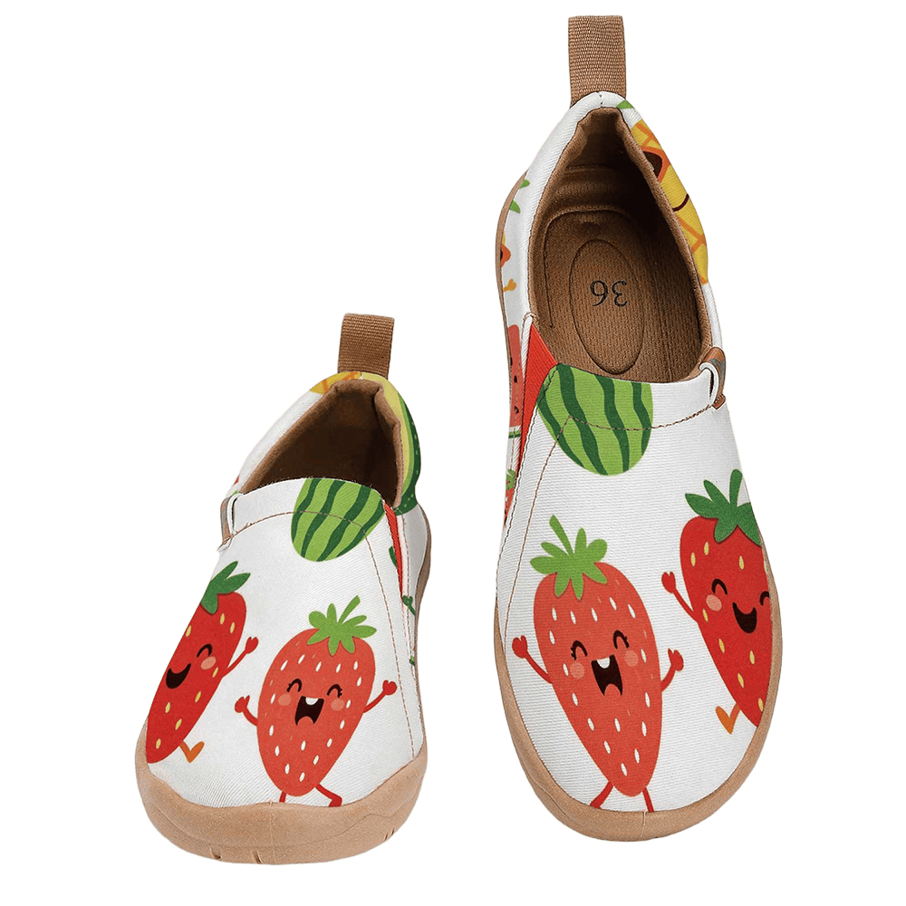 Women'S Shoes With Wide Toe Box - Damen-Slip-On-Schuhe mit breiter Zehenbox und niedlichem