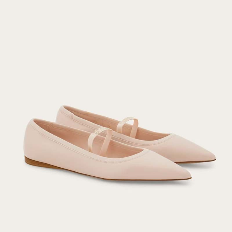 Ribbon Tie Heel - Frauen Ballett Flache Schuhe Kind und