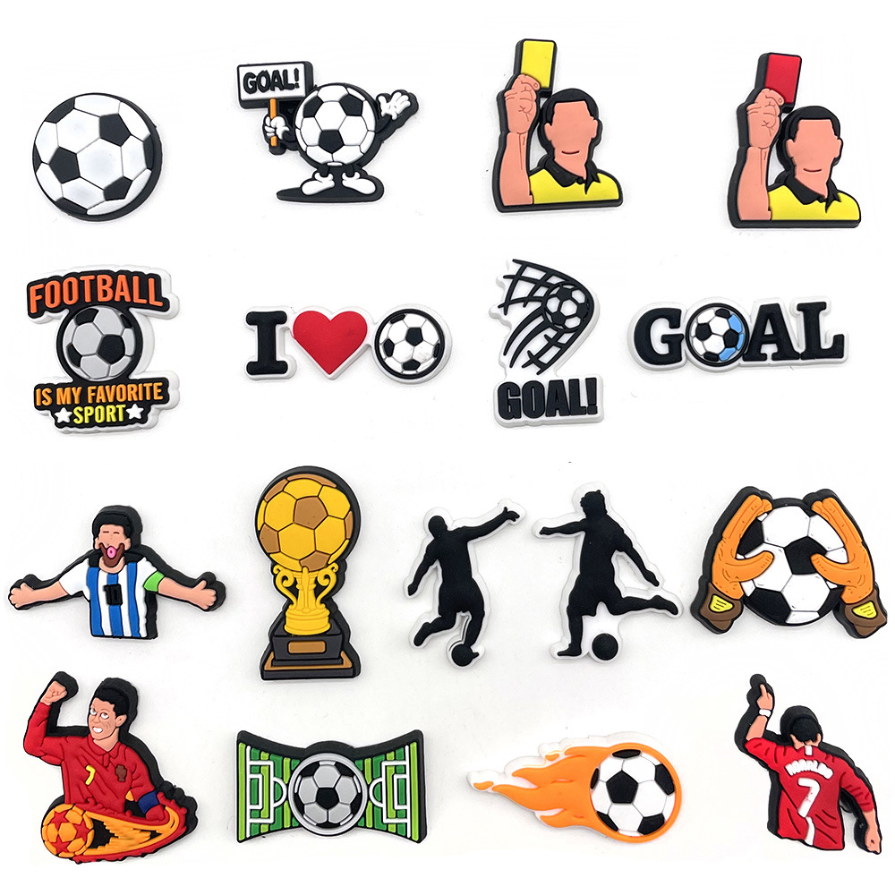 Croc Style Clog - Sprot Fußball Fußball Schuh Charms Pin