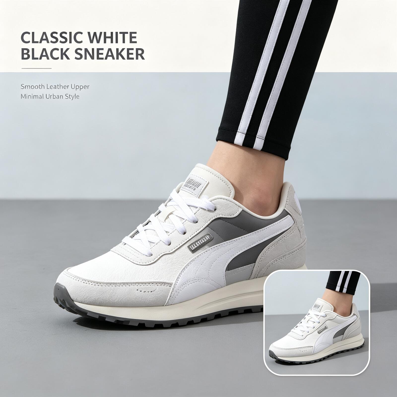 Women Shoes Puma - PUMA Herren-Sneaker in Weiß und Schwarz,
