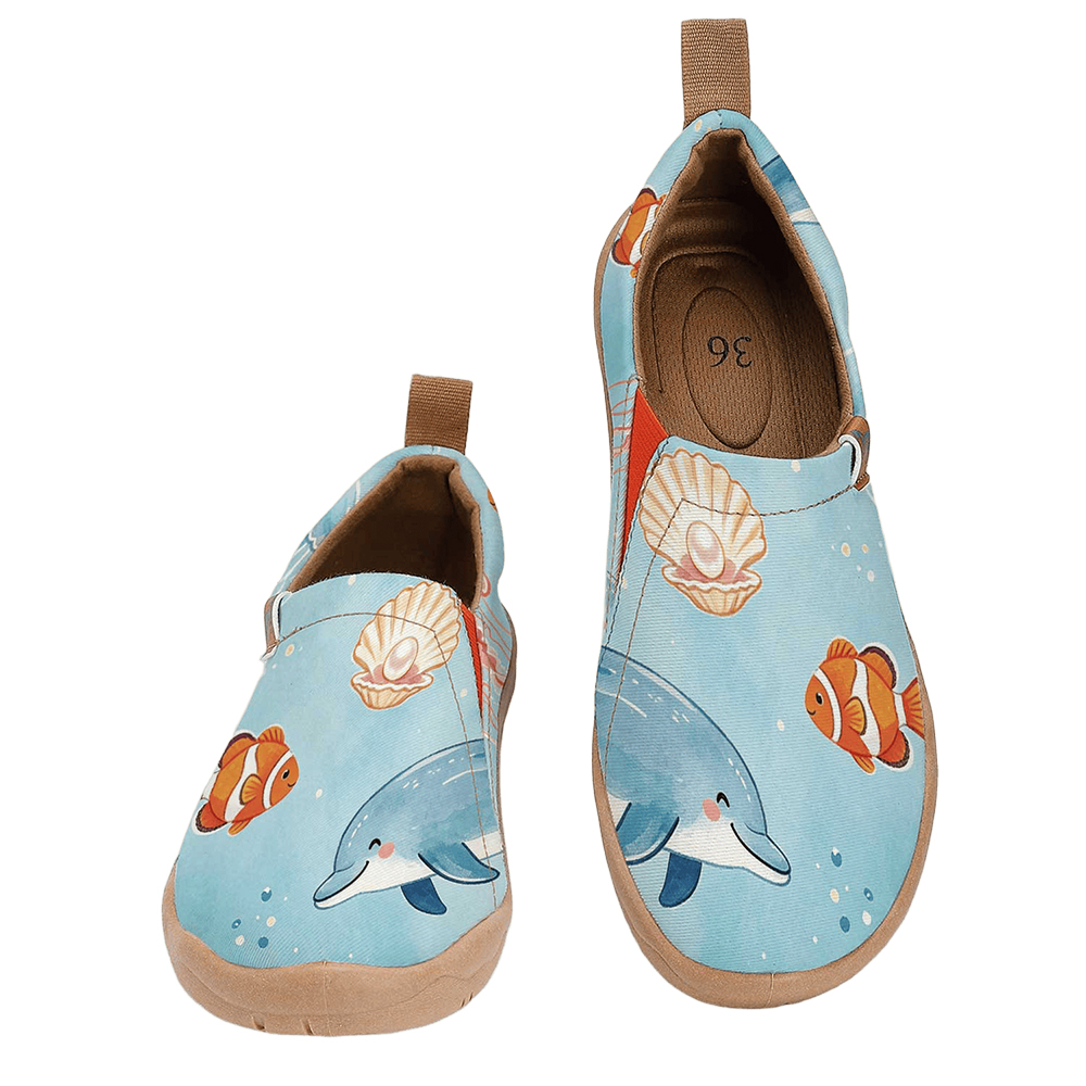 Women'S Shoes With Wide Toe Box - Damen-Slip-On-Schuhe mit breiter Zehenbox und niedlichem