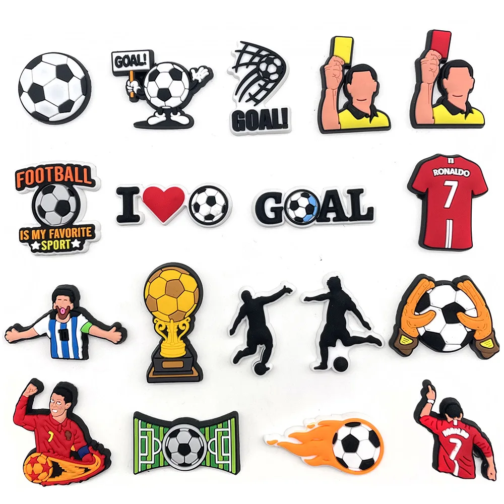 Croc Style Clog - Sprot Fußball Fußball Schuh Charms Pin