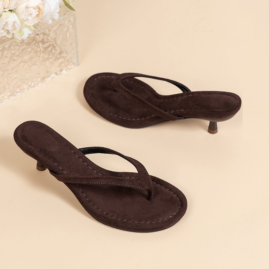 Women'S Shoes Kitten Heels - Neue Damen-Sandalen aus Kunstwildleder mit dünnem