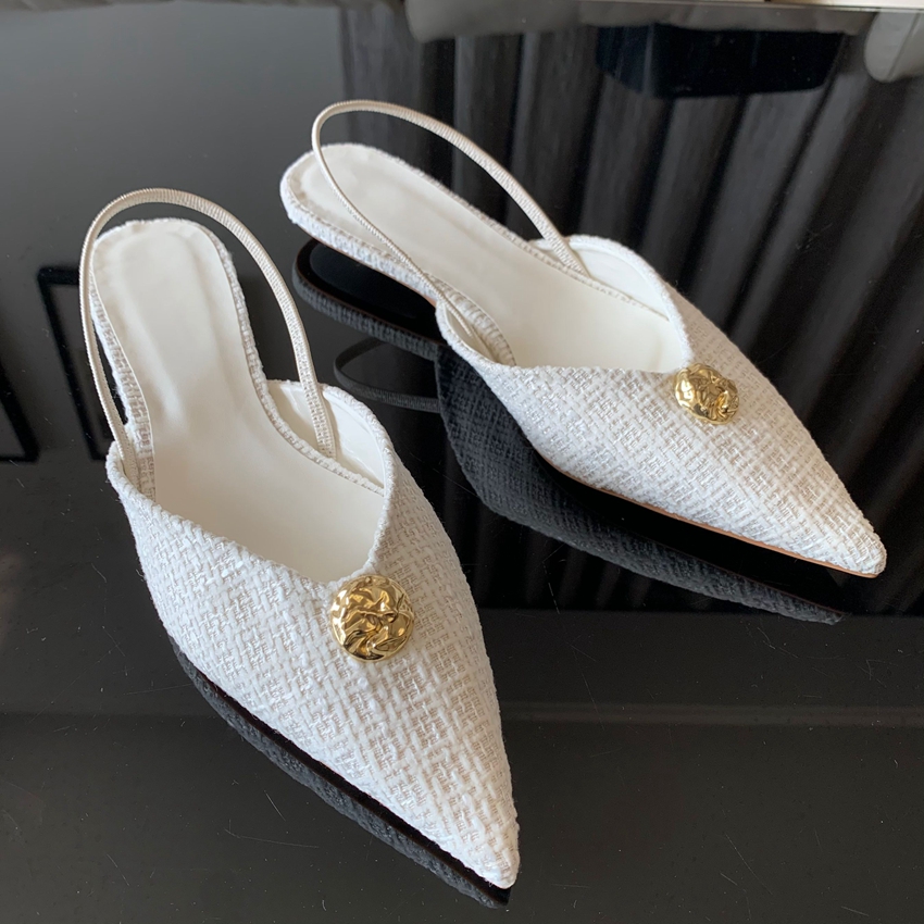 Women Shoes Brand - 2025 Neue Marken-Damensandalen: Modische spitze Slip-On-Schuhe