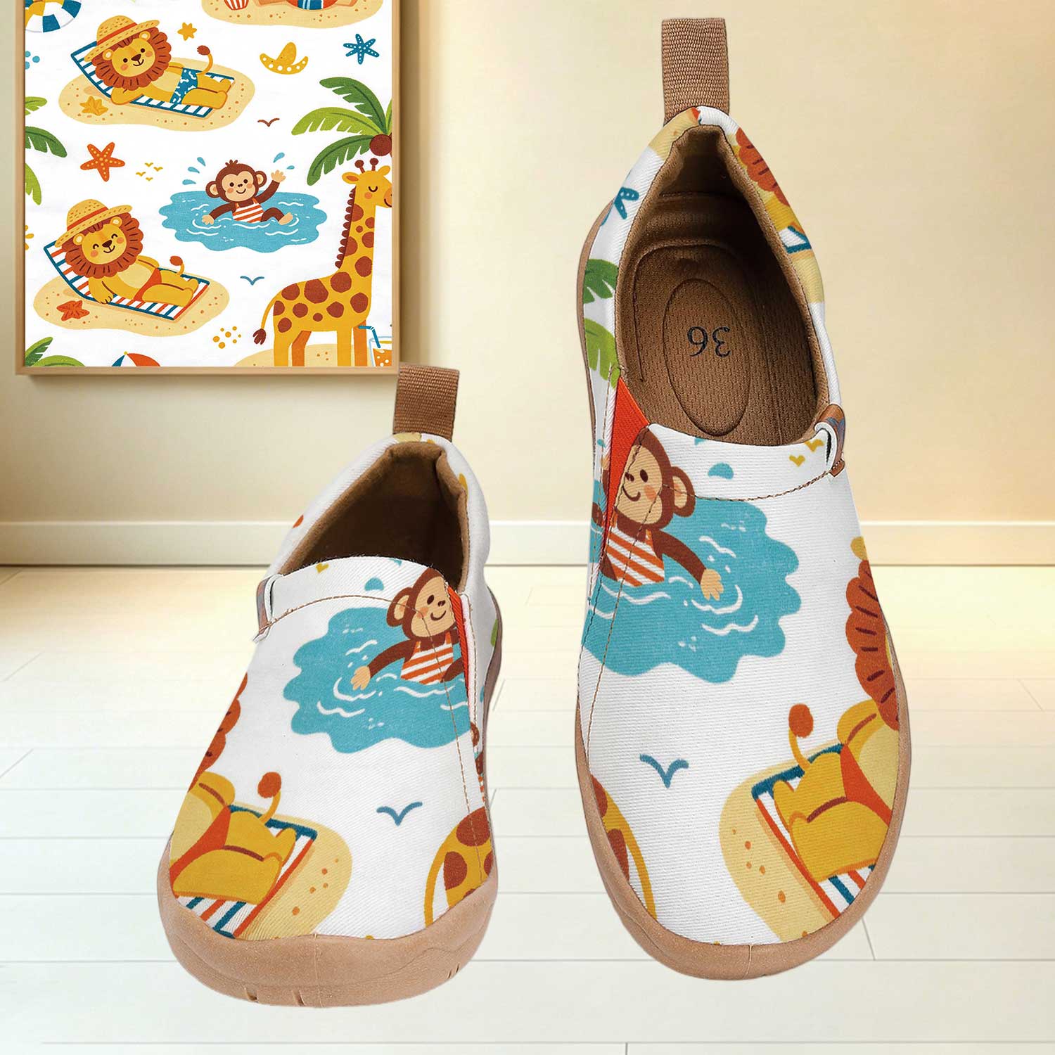 Women'S Shoes With Wide Toe Box - Damen-Slip-On-Schuhe mit breiter Zehenbox für den