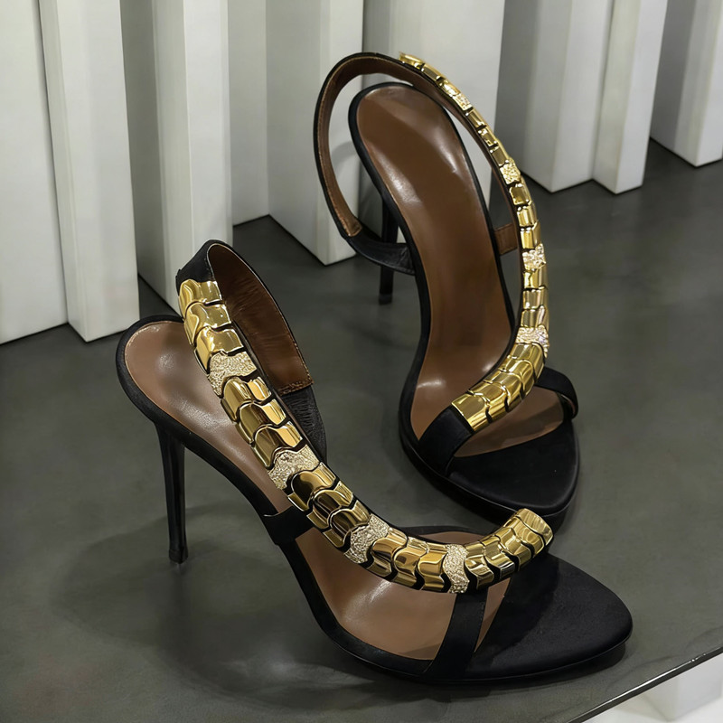 Luxuriöse Glitzer-Sandalen mit – Women Shoes Formal Bewertung und Preis