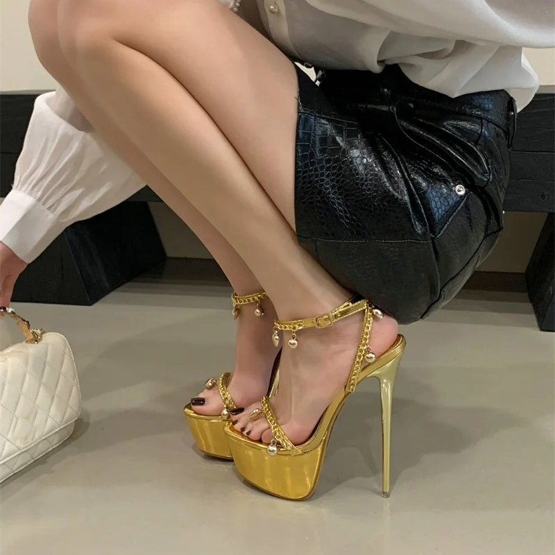 Luxus Herz Glocke Anhänger Des – Gold Chain Sandal Bewertung und Preis