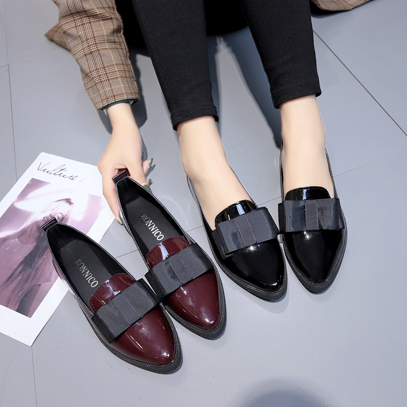 Schwarze/Weinrote Lackleder-Sp – Women Shoes Formal Bewertung und Preis