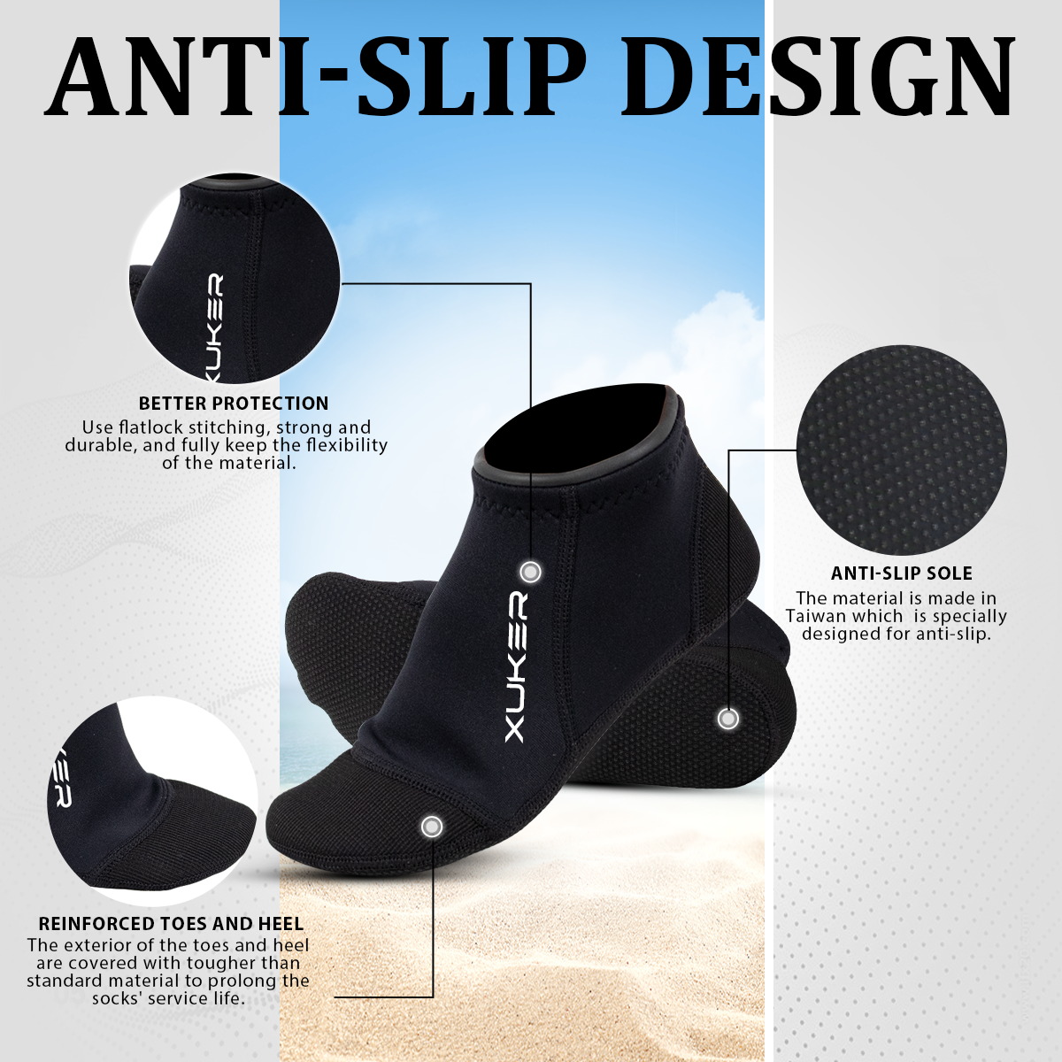 Männer Frauen 3mm Neopren Sock – Women'S Shoes For Neuropathy Bewertung und Preis