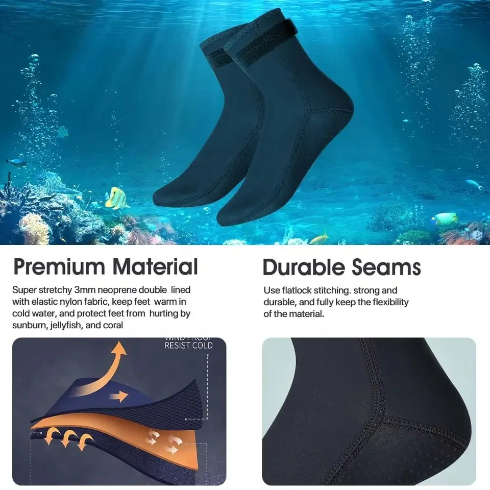 Neopren-Tauchsocken, 3 mm, Neo – Women'S Shoes For Neuropathy Bewertung und Preis
