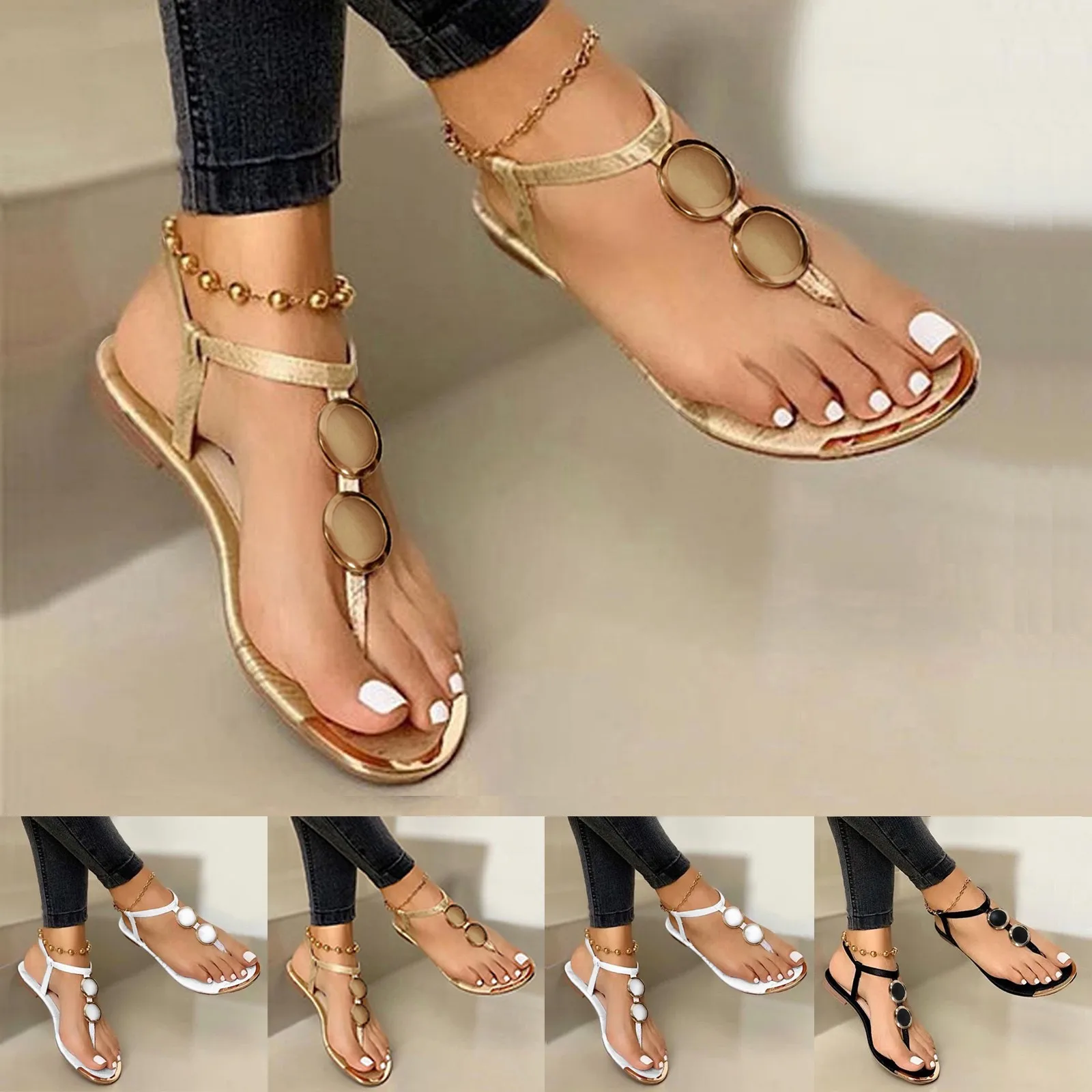 Goldkette Sandalen Schnalle Fl – Gold Chain Sandal Bewertung und Preis