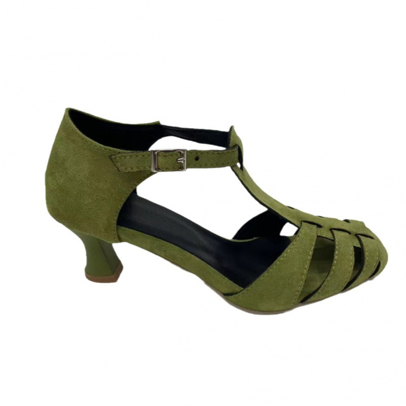 Damen Grüne Wildleder Kitten-H – Women'S Shoes Kitten Heels Bewertung und Preis