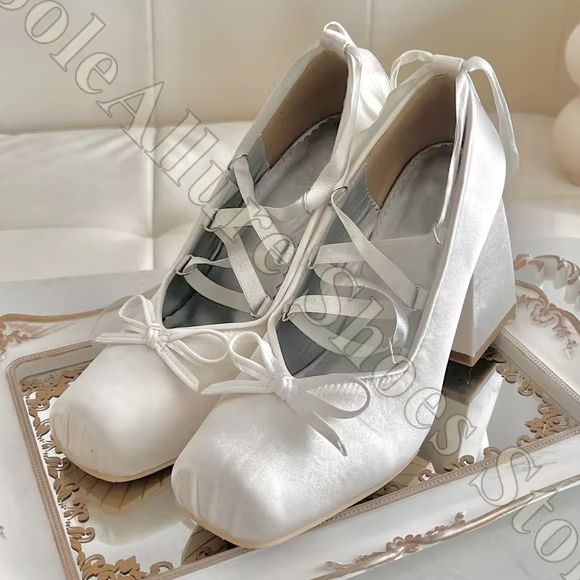 Damen-Ballerinas im Y2K-Stil m – Ribbon Tie Heel Bewertung und Preis