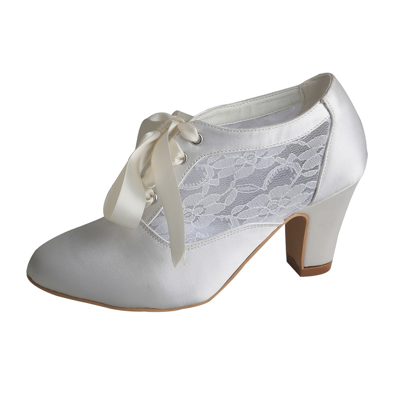 Maßgeschneiderte Brautschuhe m – Ribbon Tie Heel Bewertung und Preis