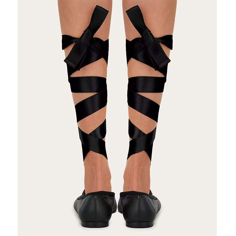 Frauen Ballett Flache Schuhe K – Ribbon Tie Heel Bewertung und Preis
