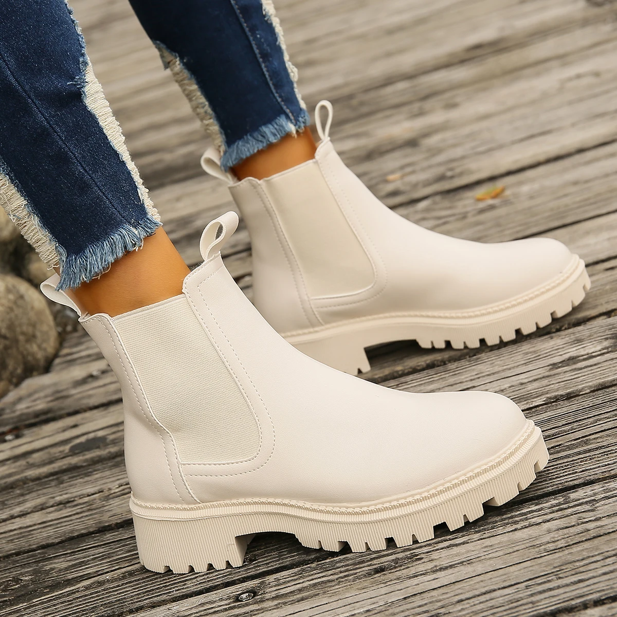 Neue Herbst Winter Chelsea Sti – Women Shoes Types Bewertung und Preis