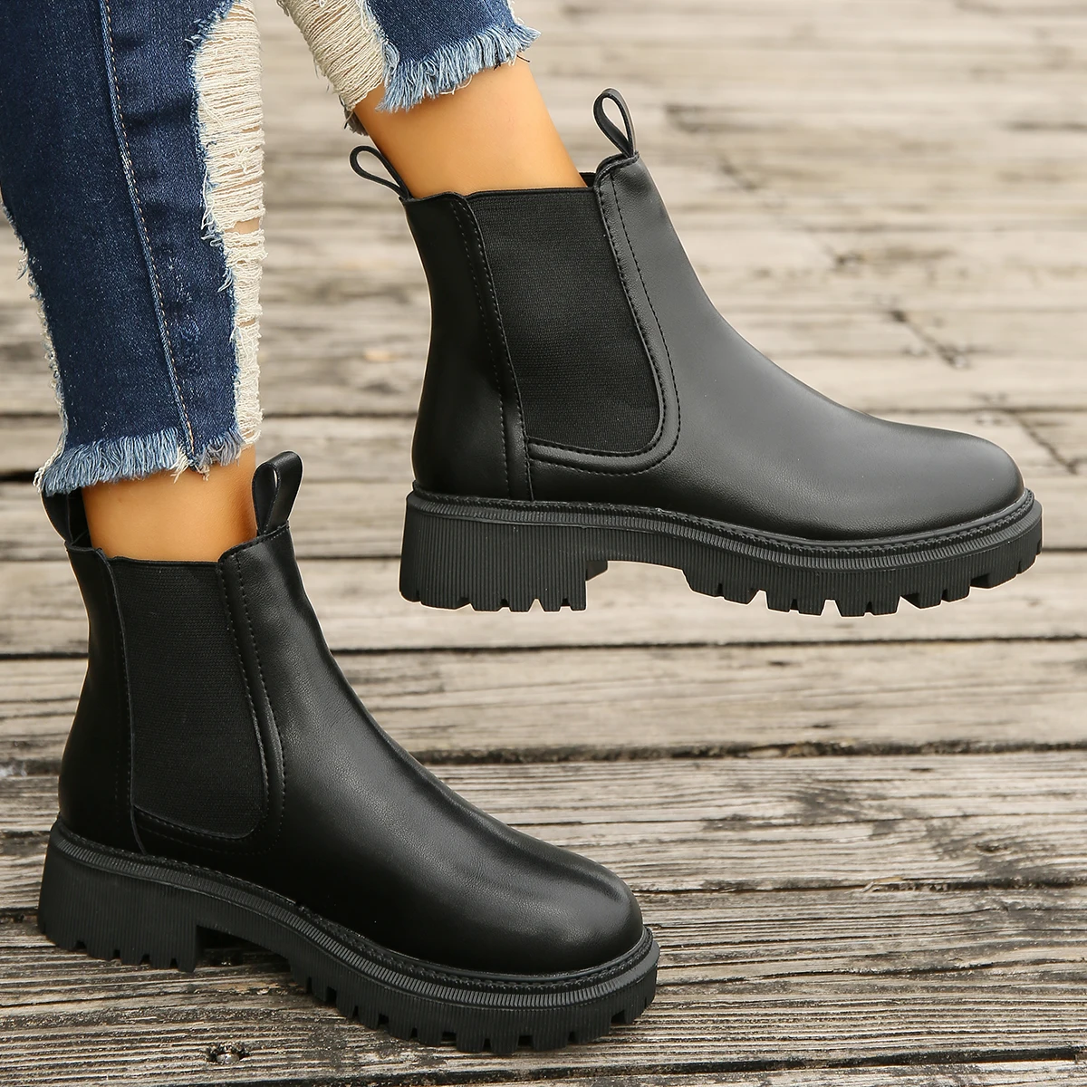 Neue Herbst Winter Chelsea Sti – Women Shoes Types Bewertung und Preis