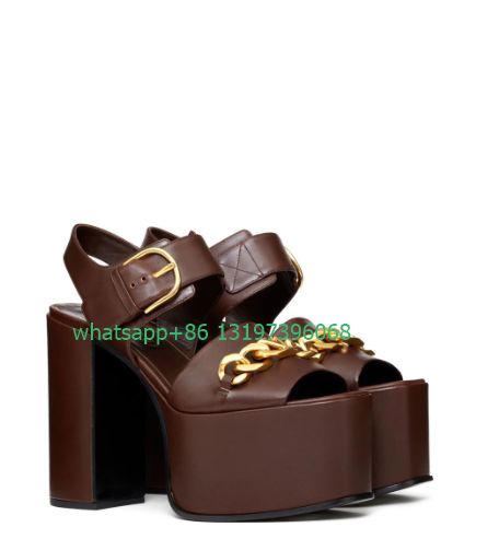 Damen-Plateausandalen mit gold – Gold Chain Sandal Bewertung und Preis