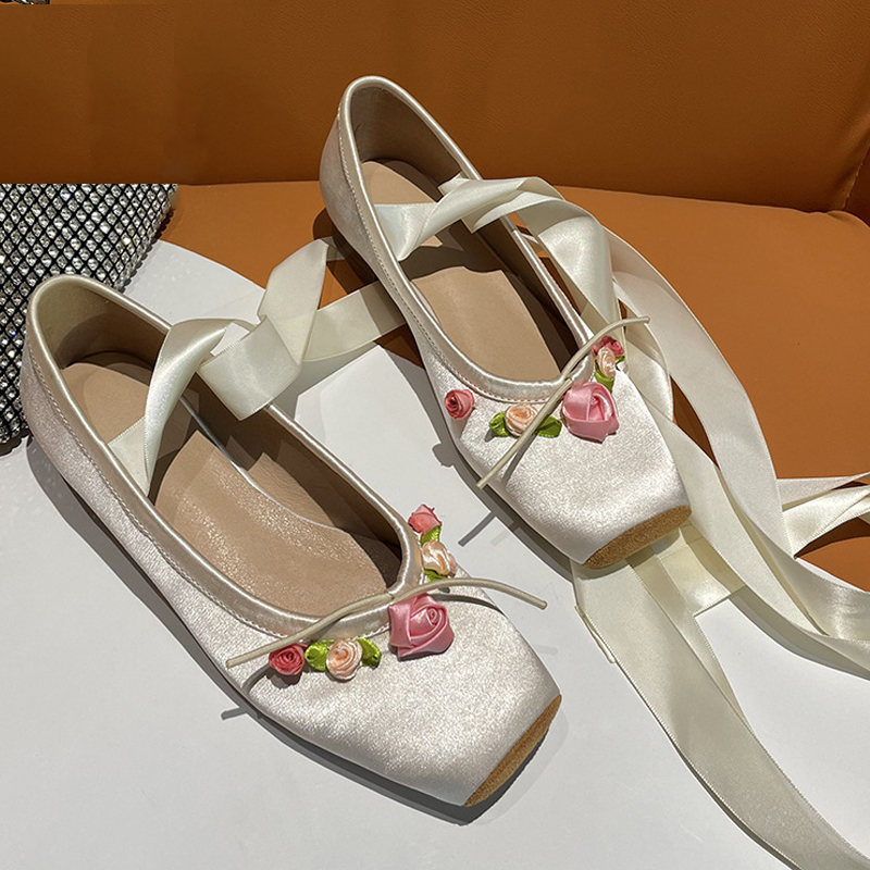 Damen Rosa Satin Mary Jane Sch – Ribbon Tie Heel Bewertung und Preis