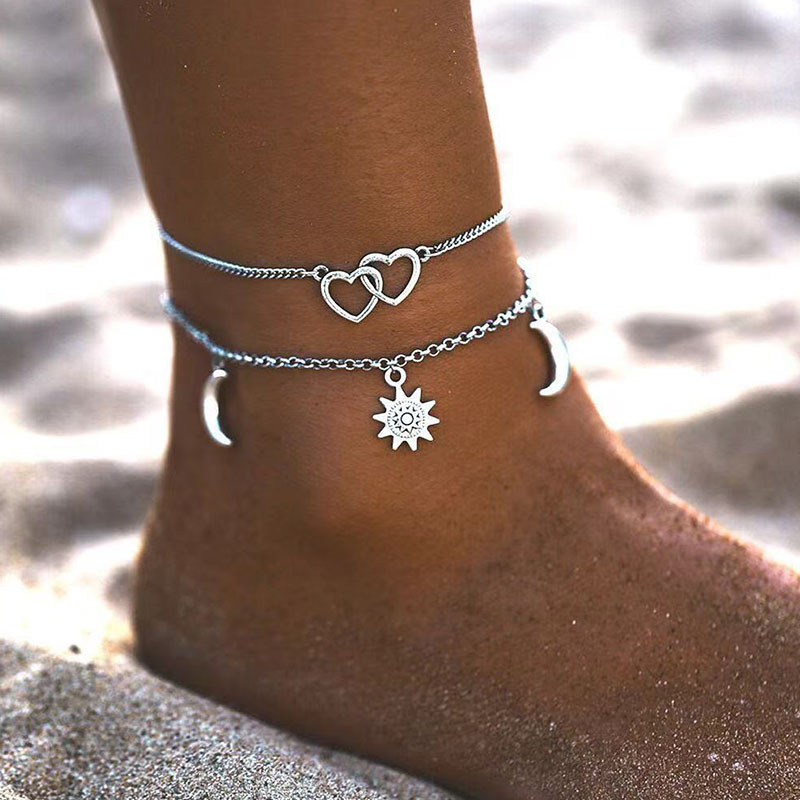 2025, zweilagige Kette, herzfö – Gold Chain Sandal Bewertung und Preis