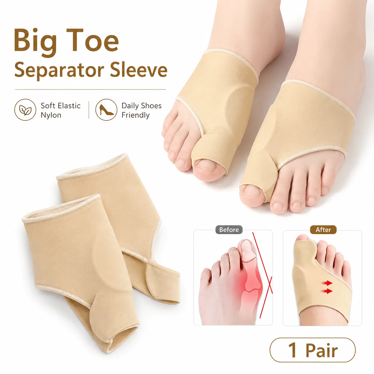 Großzehenspreizer-Hülle, Hallu – Women'S Shoes For Bunions Bewertung und Preis