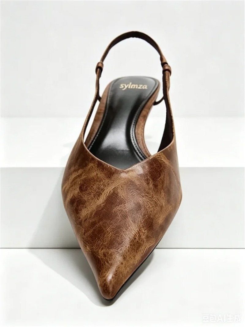 Retro Braun Kitten Heel Design – Women Shoes Brown Colour Bewertung und Preis