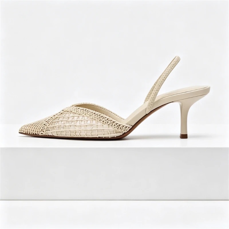 Mesh gewebte Sandalen mit Absa – Women Shoes Brand Bewertung und Preis